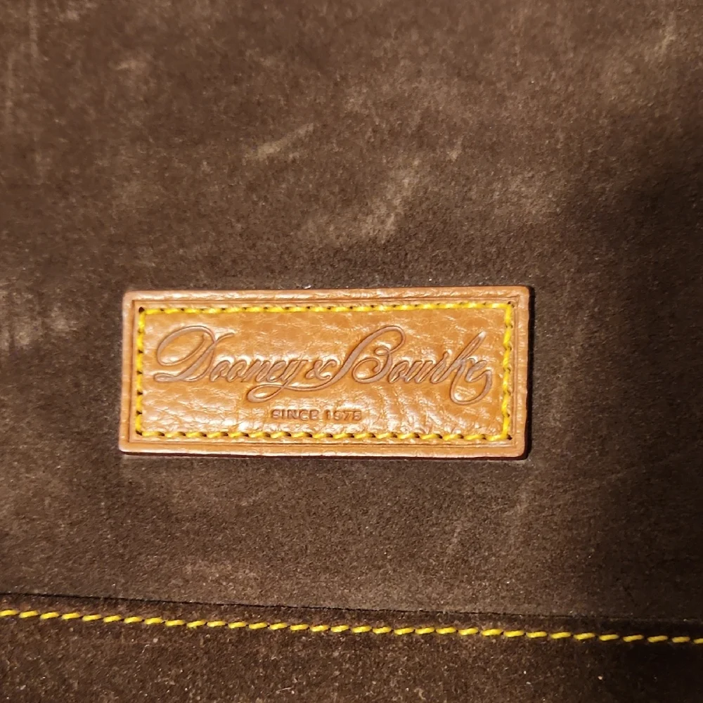 Dooney & Bourke Brown Tote Bag with Leather Trim - Picture 2 of 14